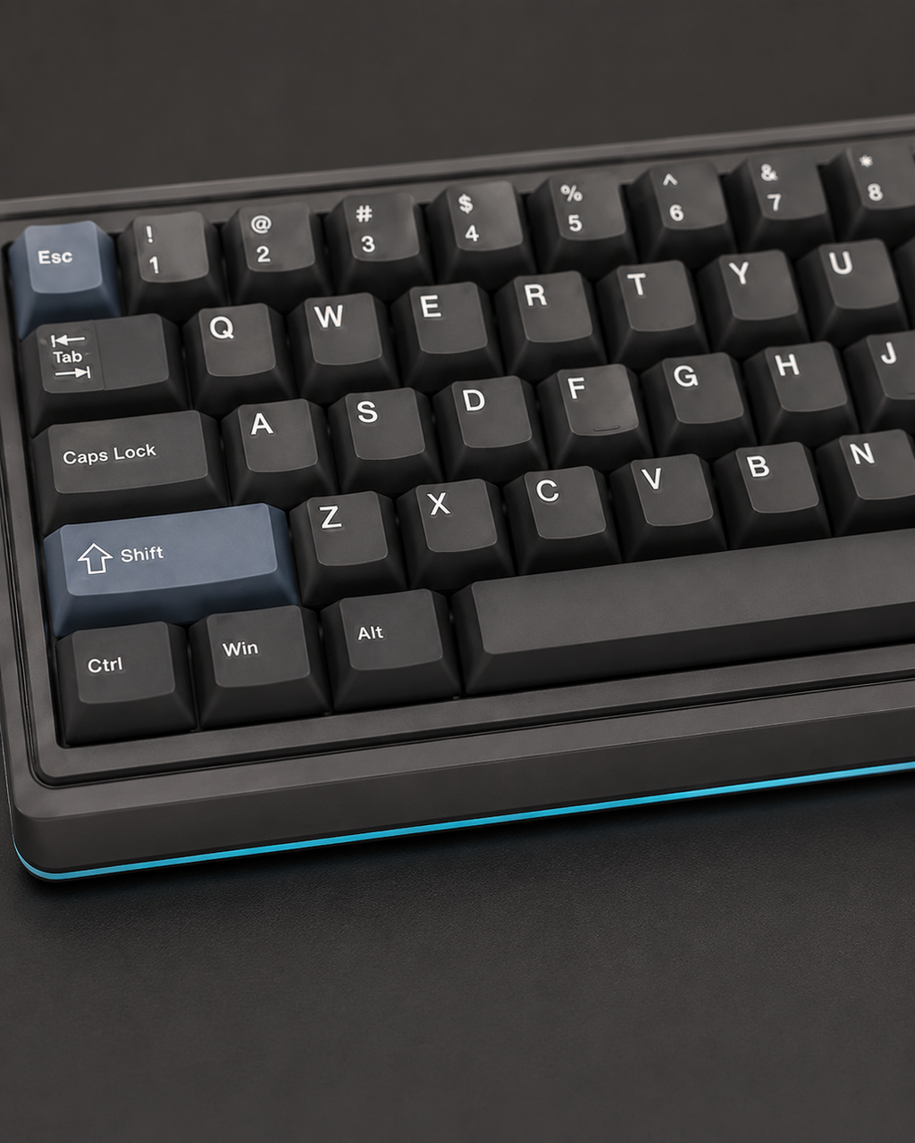 Tiknulujiya OrbitRail 75% Keyboard with Media Controls and Rotary Knob