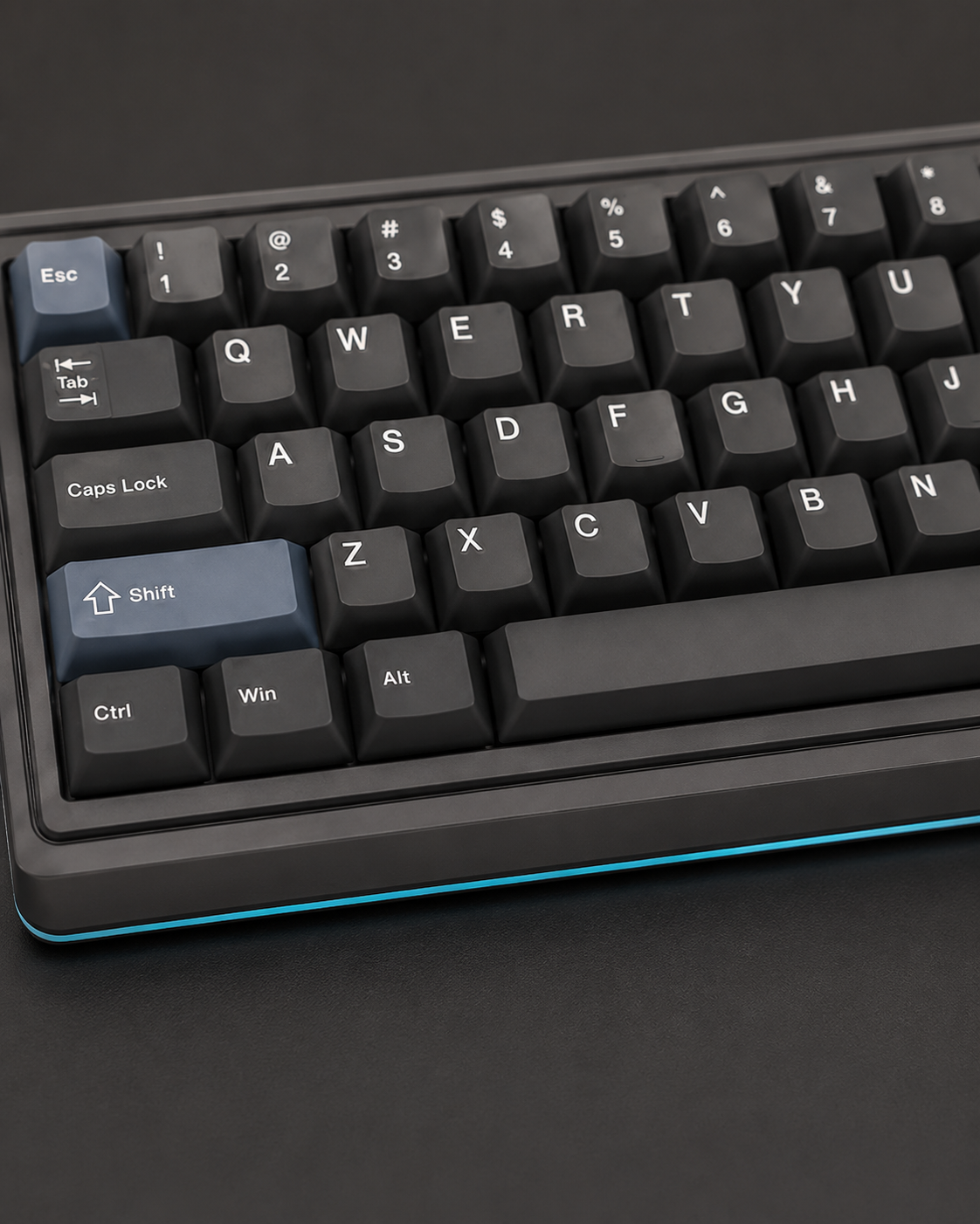 Tiknulujiya OrbitRail 75% Keyboard with Media Controls and Rotary Knob