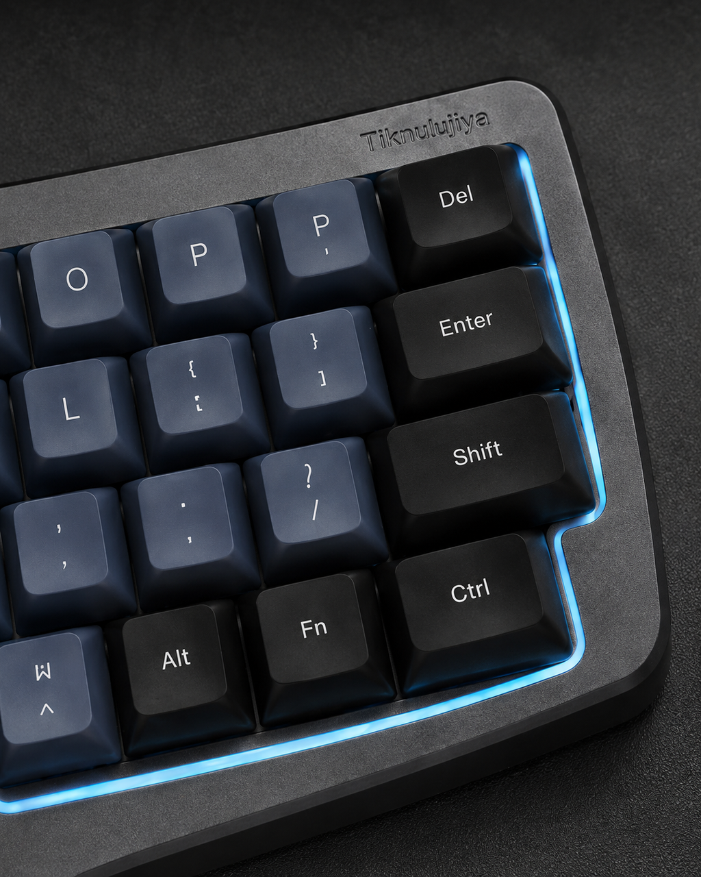 Tiknulujiya ArcNest 42-Key Wireless Mini Mechanical Keyboard with Thumb Control Wheel