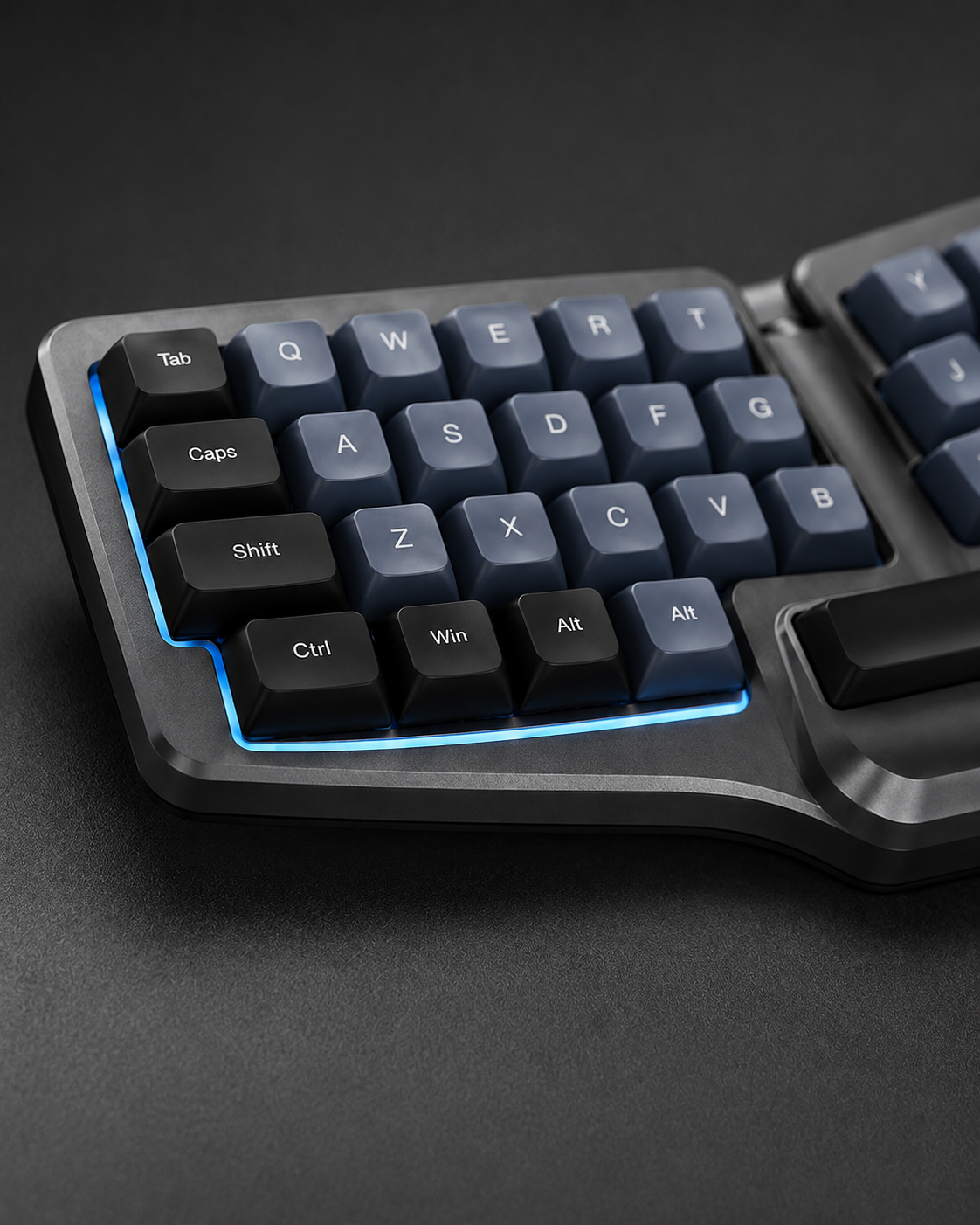 Tiknulujiya ArcNest 42-Key Wireless Mini Mechanical Keyboard with Thumb Control Wheel