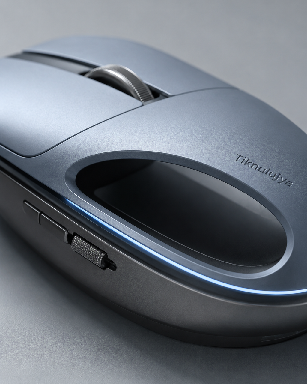 Tiknulujiya HaloSpine Wireless Mouse with Hollow-Bridge Design and Dual Scroll Wheels