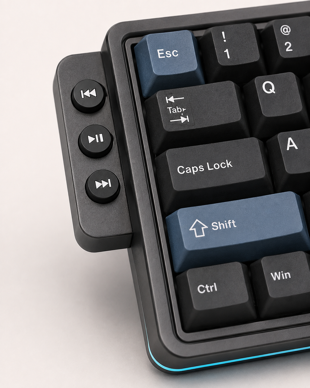 Tiknulujiya OrbitRail 75% Keyboard with Media Controls and Rotary Knob